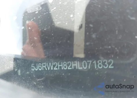 2017 Honda Cr-V Ex-L/Ex-L Navi из США, поврежденный, VIN 5J6RW2H82HL071832